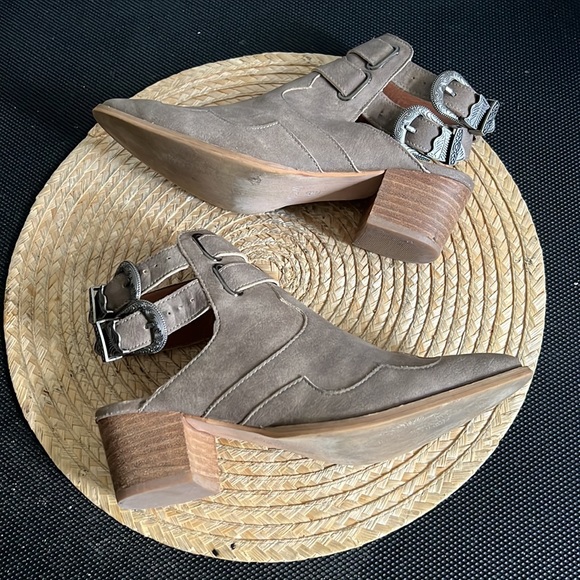 Mi.im leather Western Buckle Sandals Boots Size 7.5 - Picture 8 of 16